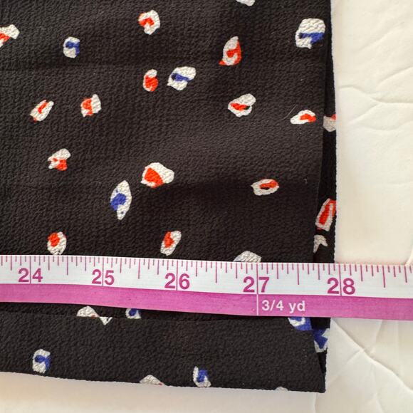 Vince Camuto Jumpsuit Women's M Black‎ Floral Design Sleeveless Front Tie - Picture 8 of 11